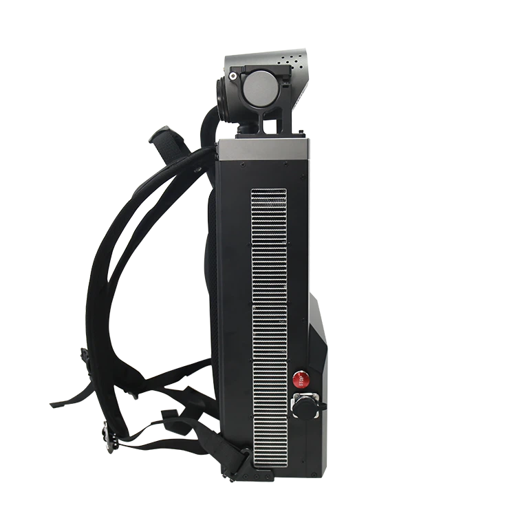 Metal Surfaces Rust Removal 100W Backpack Laser Cleaner 1.5 MJ Laser Cleaning Machine