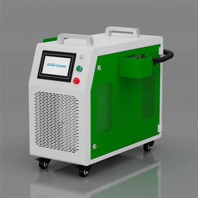 Čemodāna 1200 vatu pārnēsājama lāzera tīrīšanas mašīna, liela sarūsējusi dzelzs tērauda caurule