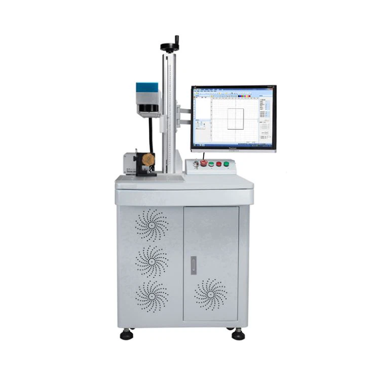 Enclosed Safe Fiber Laser Marking Machine For Metal 30w